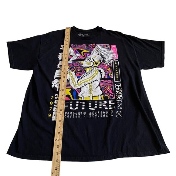 Tree Hugger Cyberwave 2079 Future Robotic Hummingbird Tee Sz XL - Picture 7 of 9